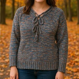 Sonoma Women’s Knubby Chunky Popover Knit Sweater Size Large